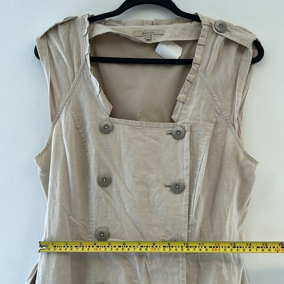 Linen Beige Dress - Picture 6 of 9